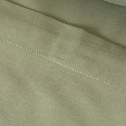 Juego de sábanas algodón lisas verde cacería