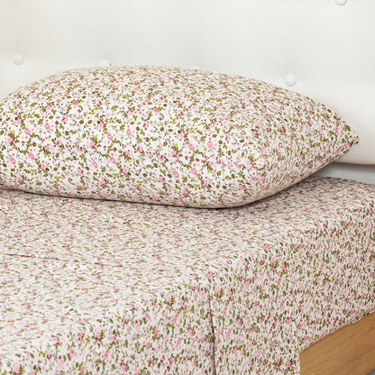 Jogo de lençóis algodão Pia rosa