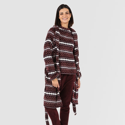 Bata coral Cronos burdeos