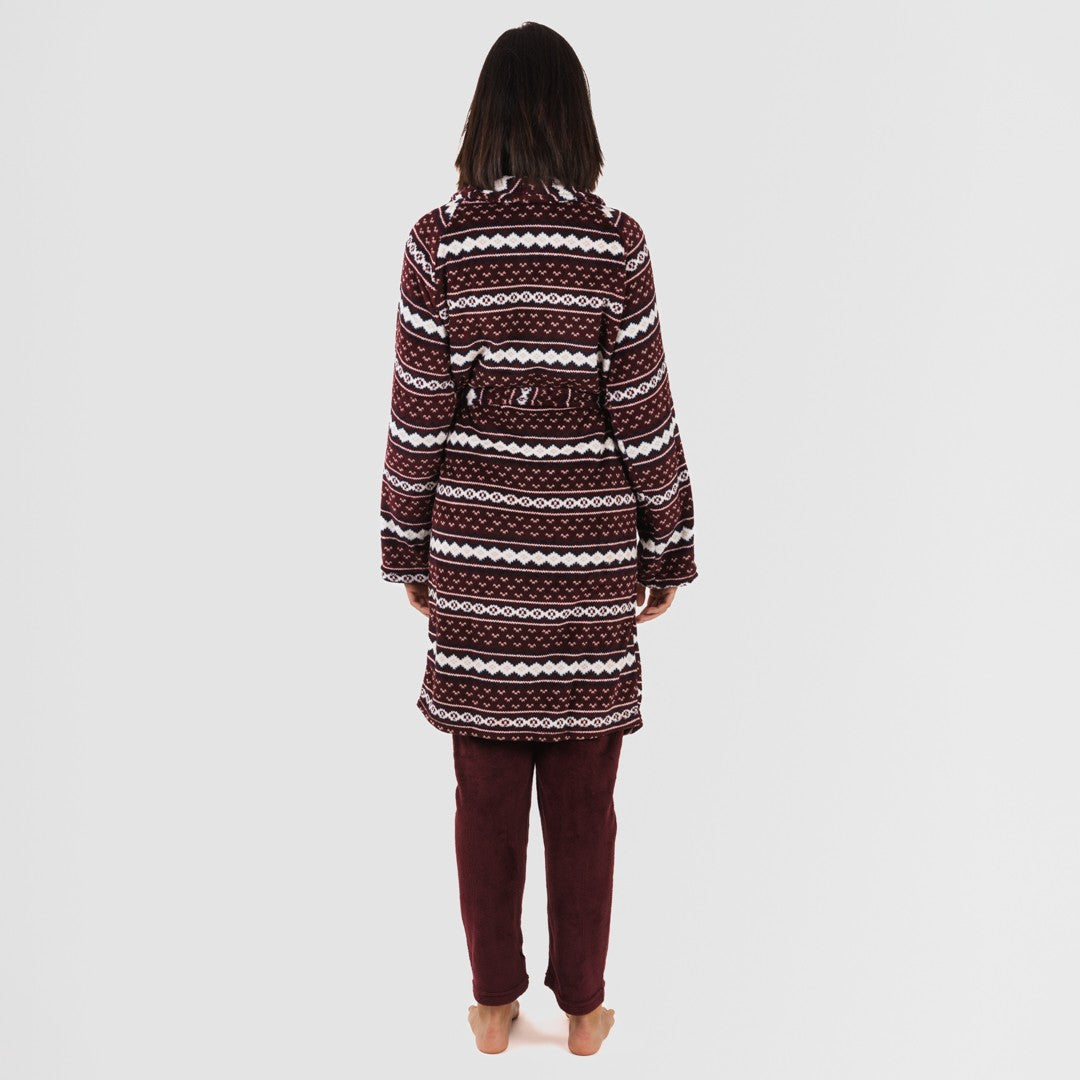 Bata coral Cronos burdeos