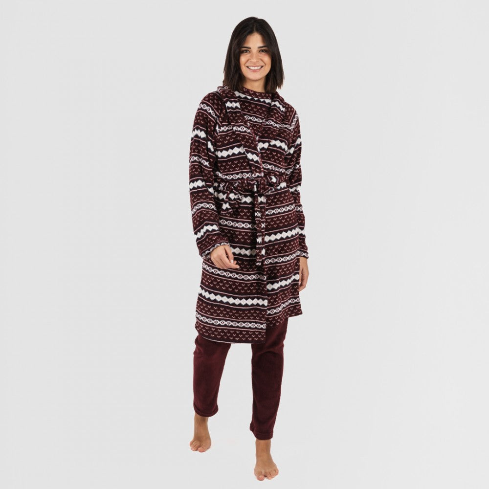 Bata coral Cronos burdeos