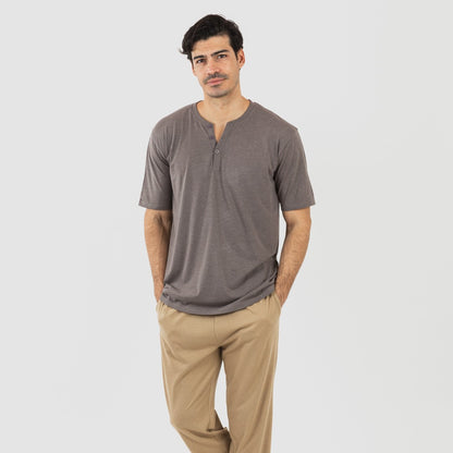 PIJAMA LLARG M/CORTA HOME C/BOTON LLIS