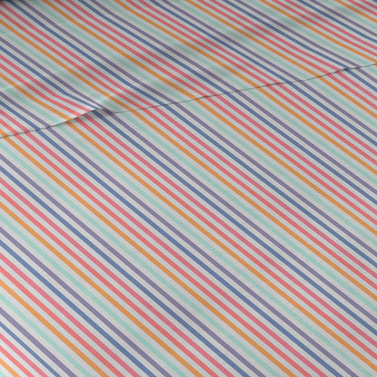 Juego de sábanas algodón Raya Praga cuna