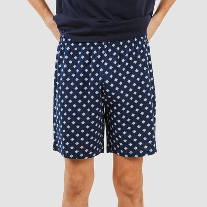 Pijama curto masculino Missy em algodão, azul marinho