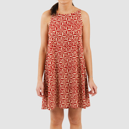 Abito corto con spalline, crêpe corinzio