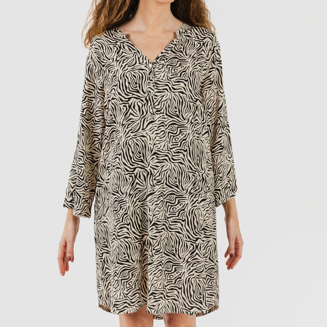 CAMICIA CON SUOLA IN VISCOSA