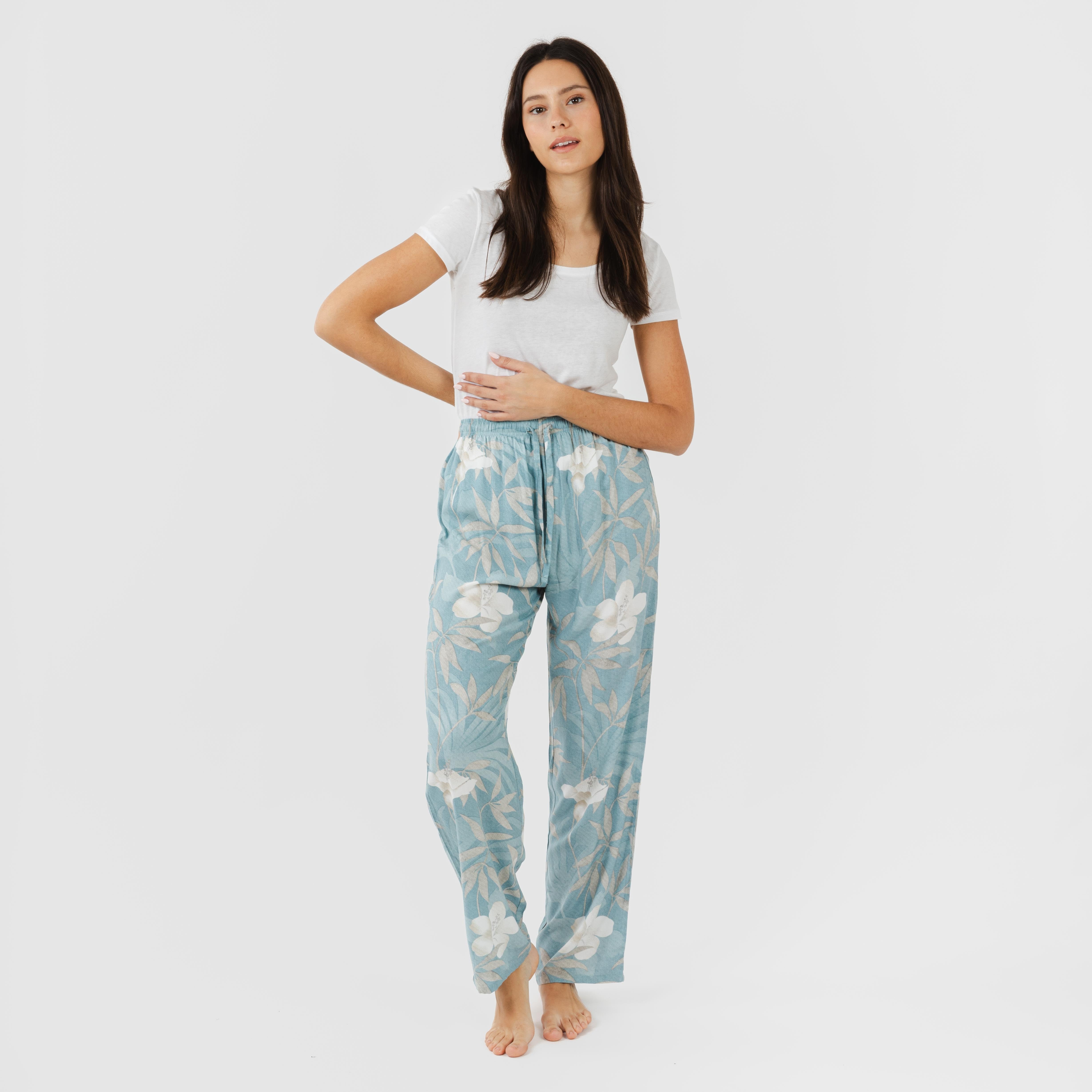 Pantalón viscosa Denia azul