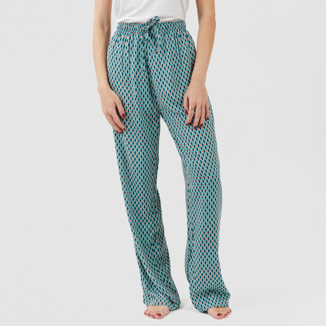 Pantalón viscosa Dueña azul