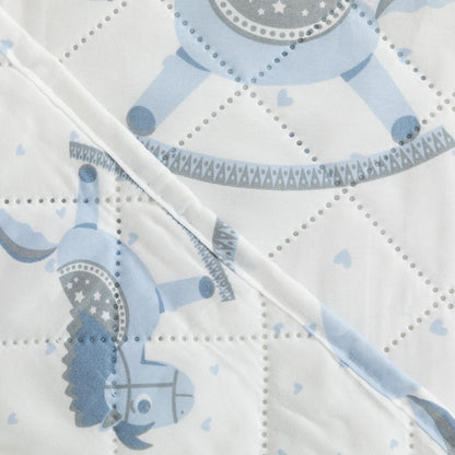 Colcha de cavalo azul claro