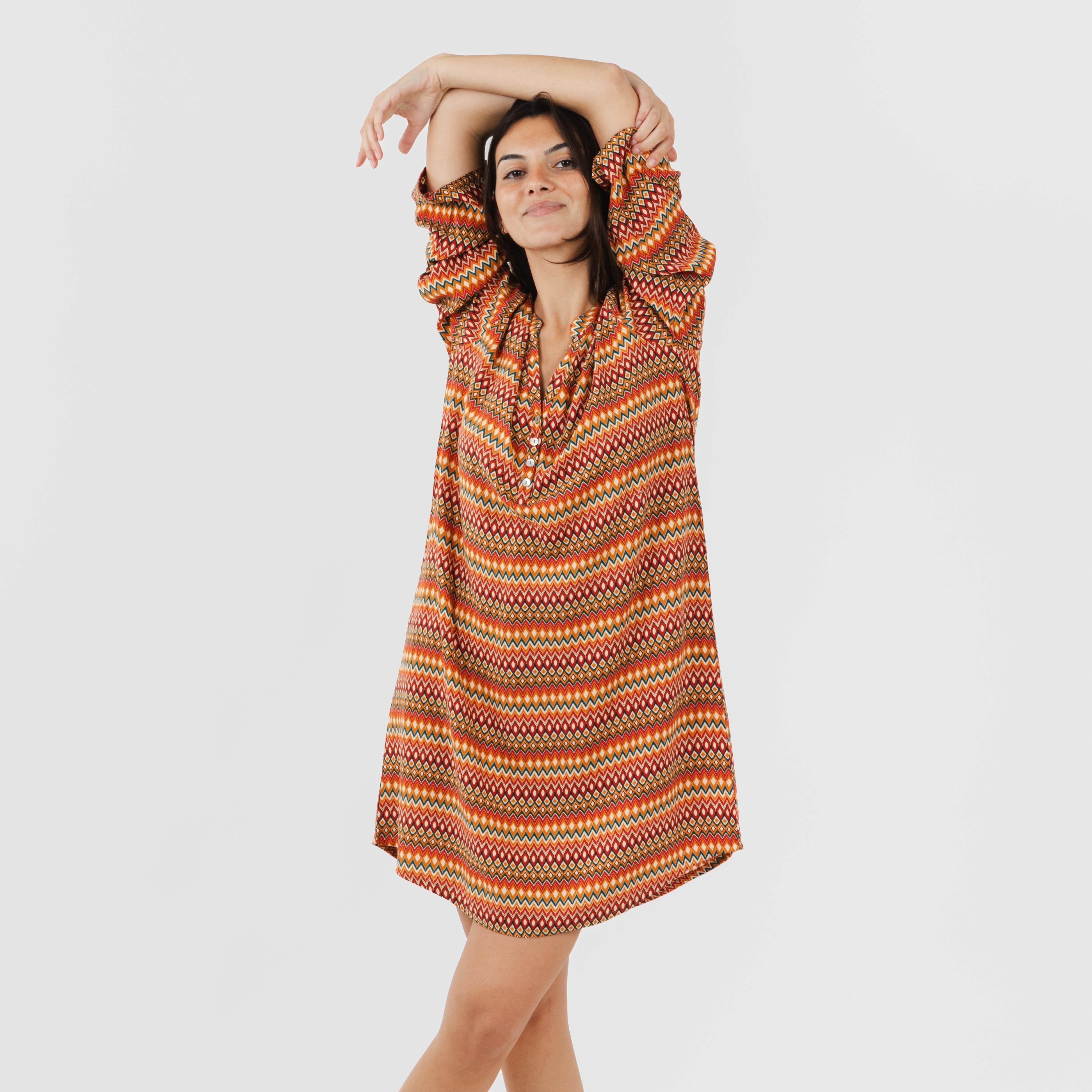 Camisola Emily em viscose, cor terracota