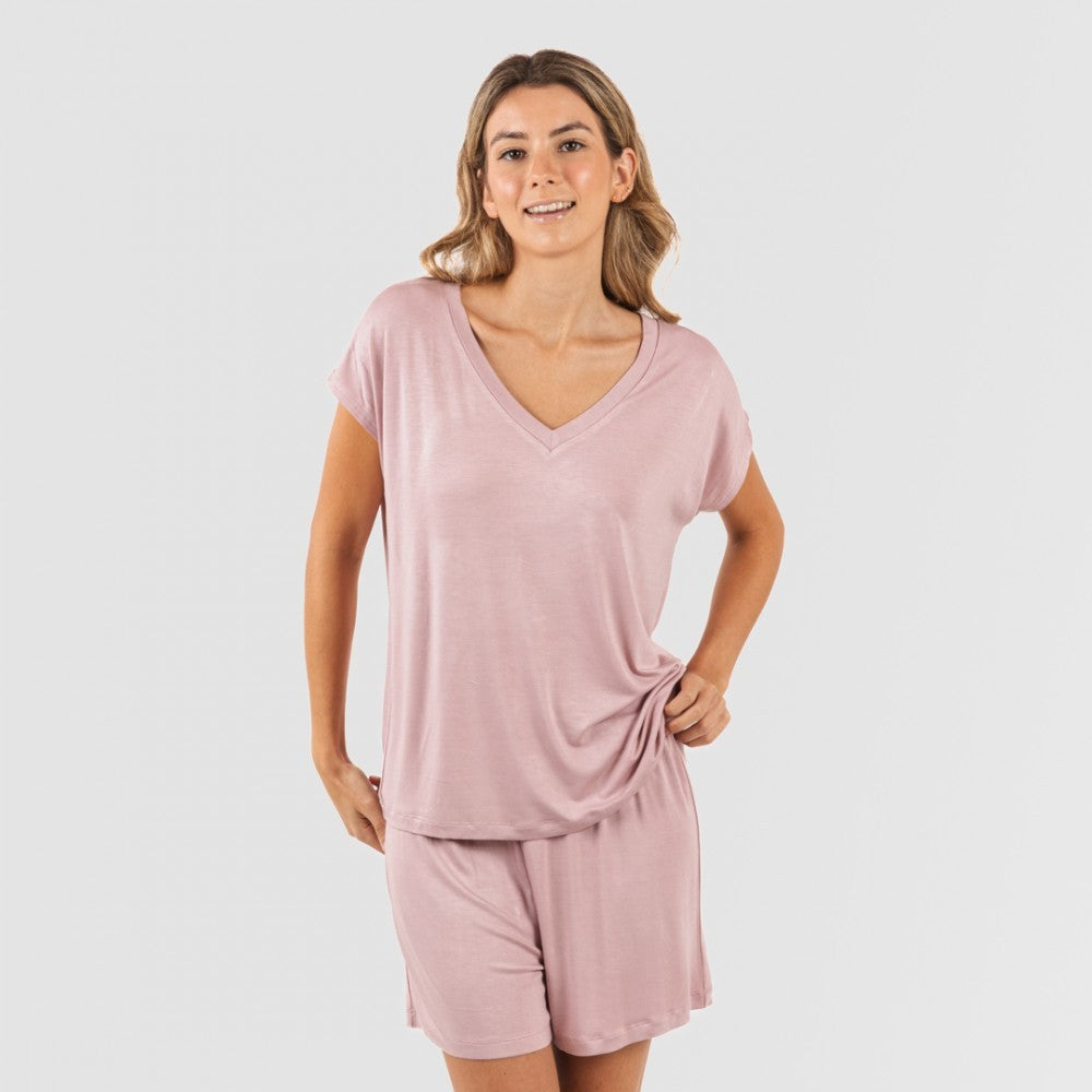 PIJAMA CRT M/FLUIDA MUJER VISCOSA LISO