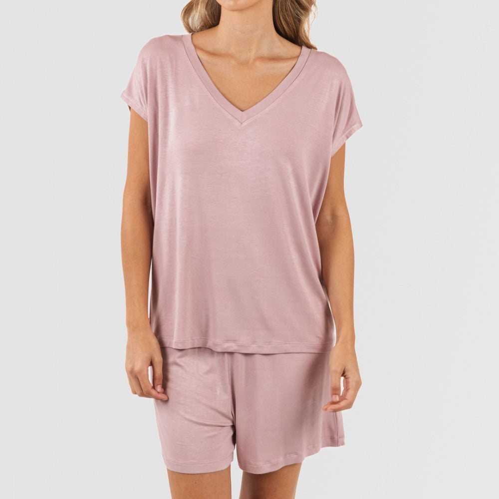PIJAMA CRT M/FLUIDA MUJER VISCOSA LISO