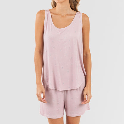 Pijama tirantes mujer viscosa Melanie malva