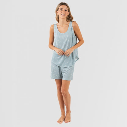 Pijama tirantes mujer viscosa Adriane verde agua