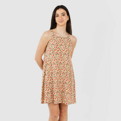 Abito corto in crêpe con spalline di Musa