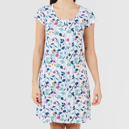 Blusón algodón Maura verde azulado