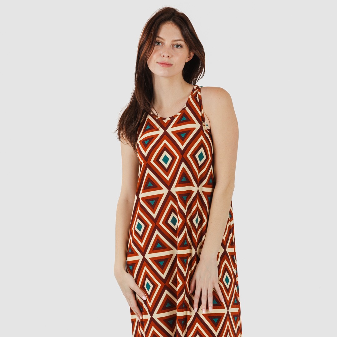 VESTIDO LARGO TIRANTES CREPE CAGLIARI