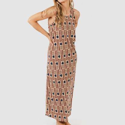 VESTIDO LARGO TIRANTES CREPE FRESNO T UNICA