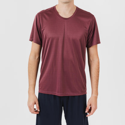 Conjunto deportivo corto tecnico hombre burdeos marino