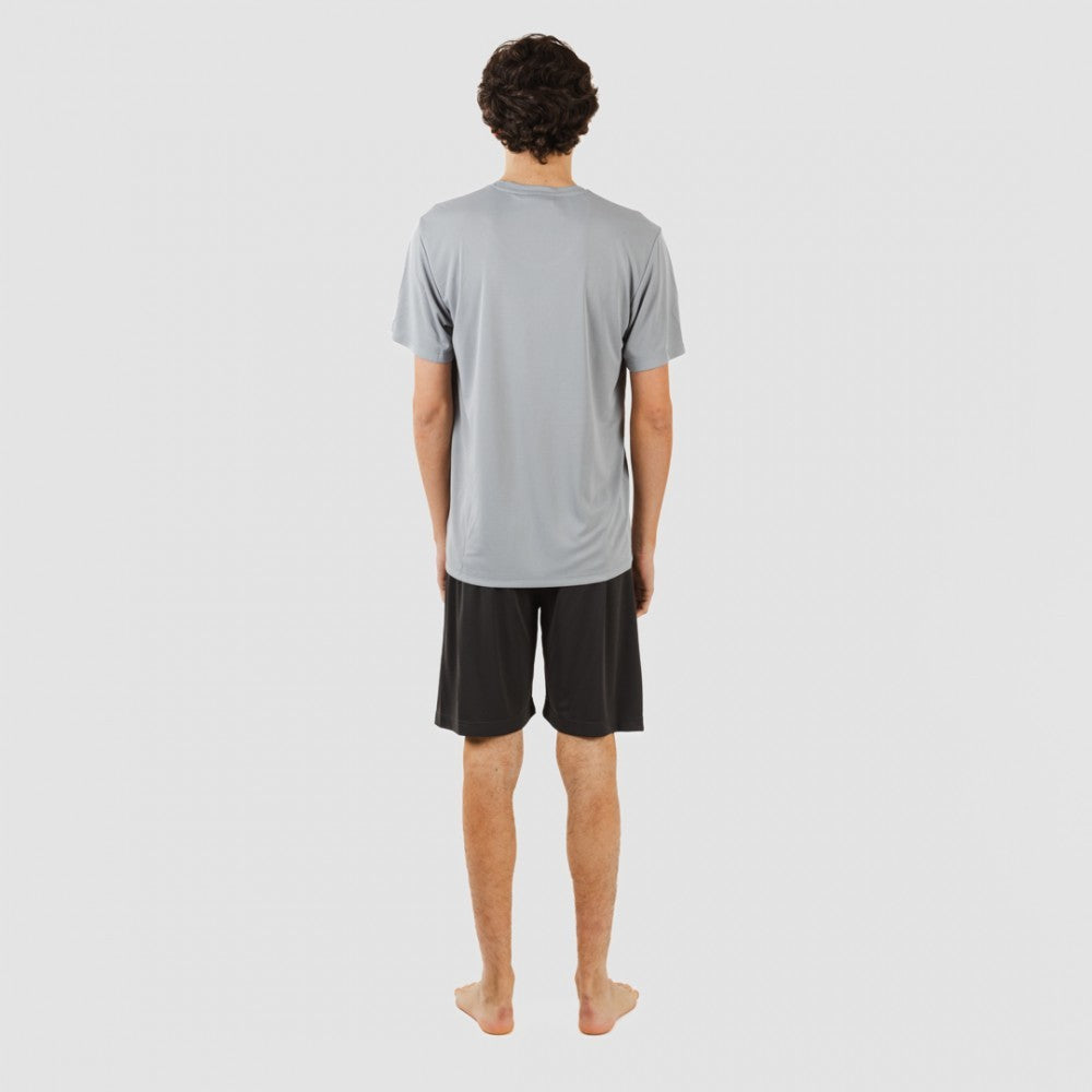 Conjunto deportivo corto tecnico hombre perla marengo