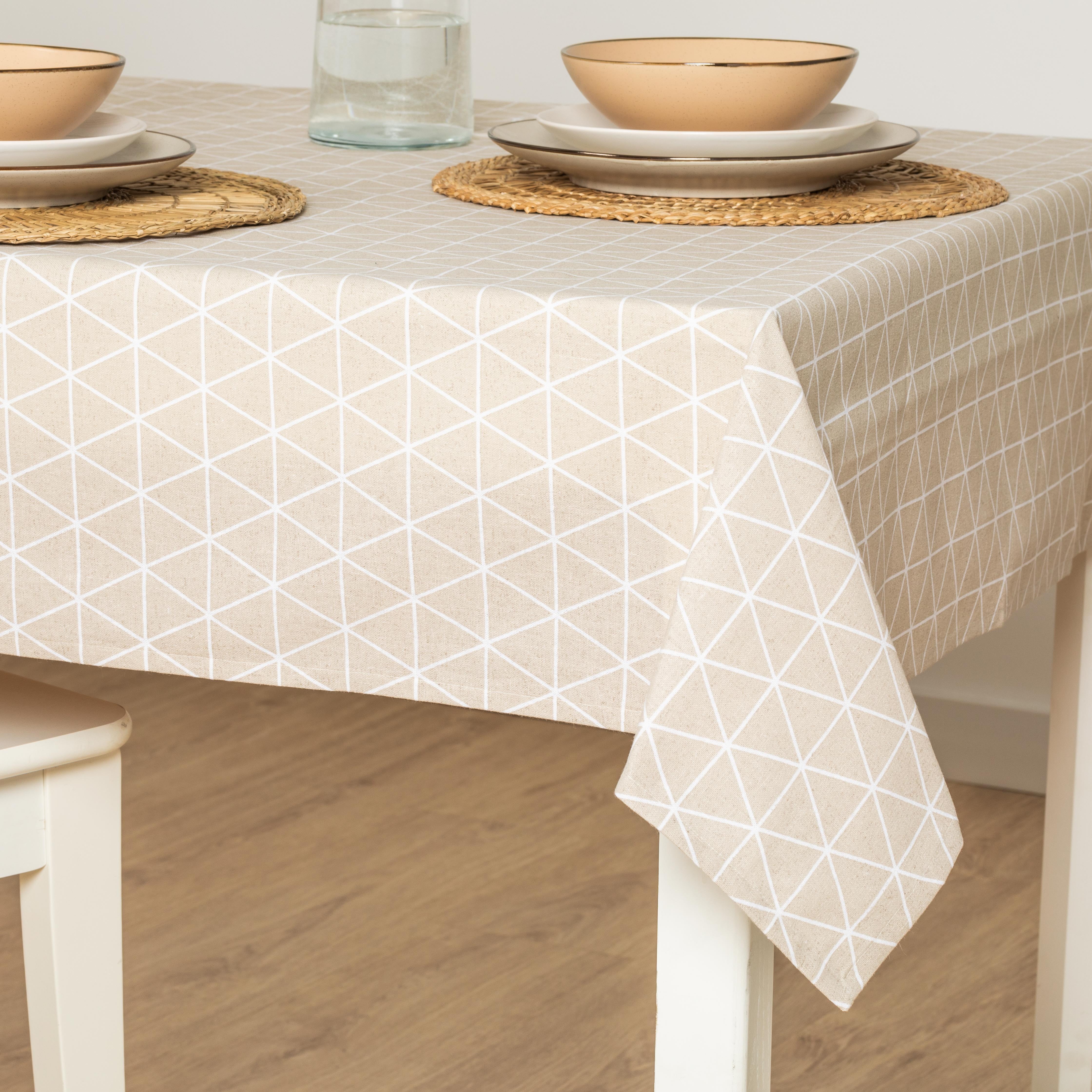 Mantel antimanchas Culia beige