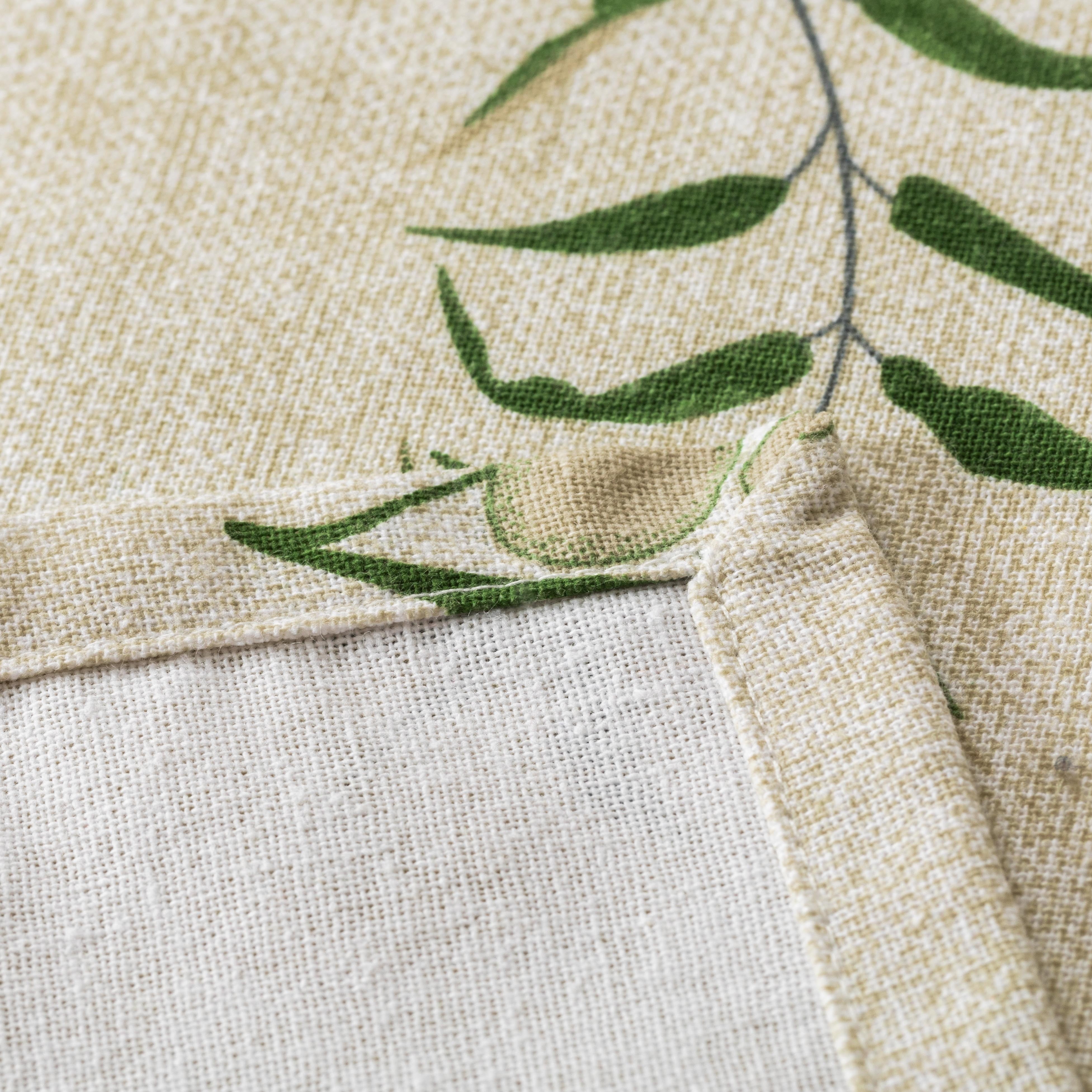 Toalha de mesa Mesina verde resistente a manchas