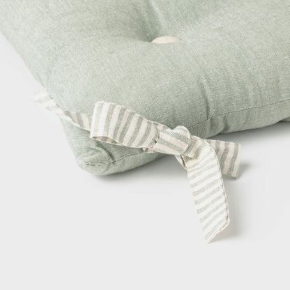 CUSCINO IN COTONE TINTA UNITA CON BOTTONI 0031