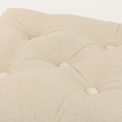 Cojín plancheta botones algodón liso