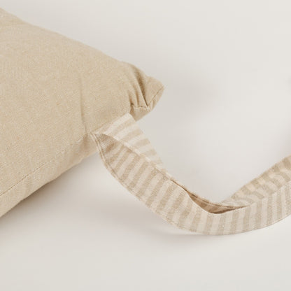 Cojín plancheta botones algodón liso