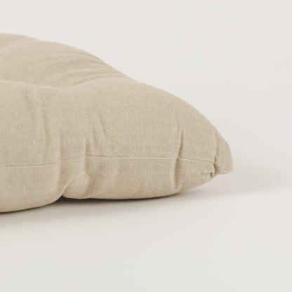 Cojín plancheta botones algodón liso