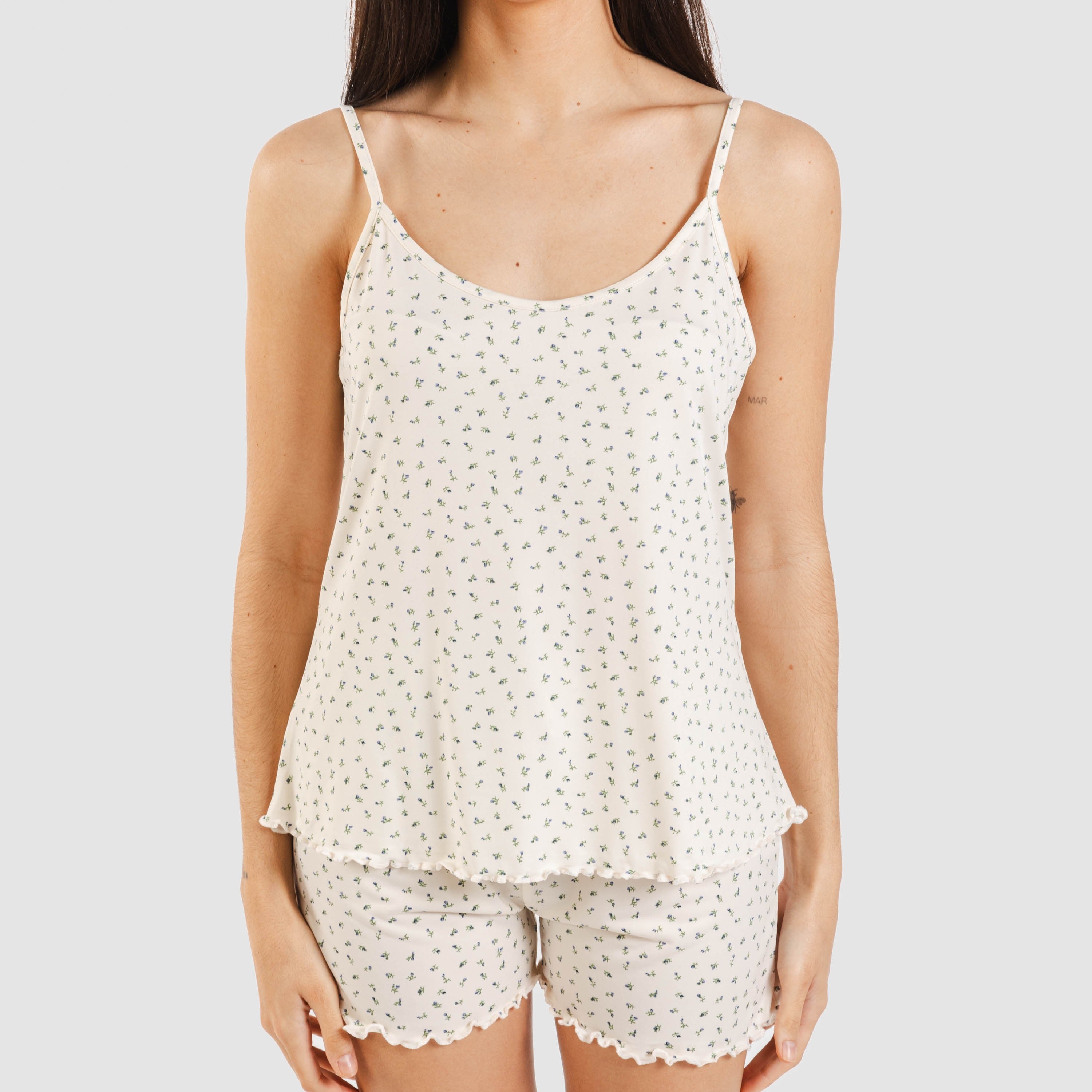 Pijama tirantes mujer soft Iris natural