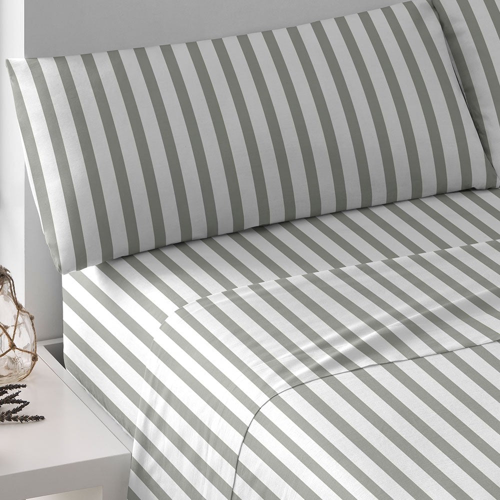 SET LENZUOLA IN PERCALE ALG A RIGHE AVILES