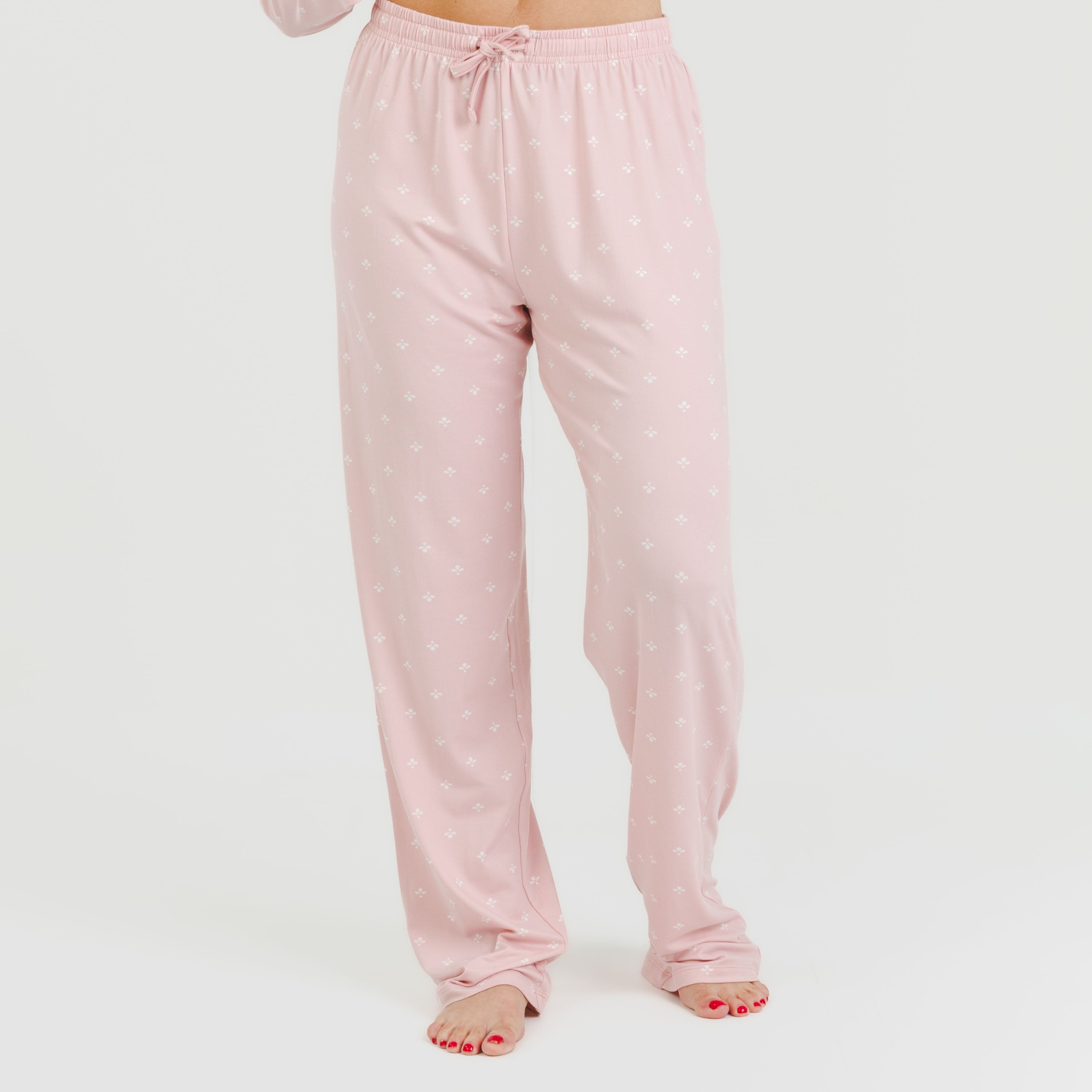 Pijama largo mujer soft Embera rosa palo