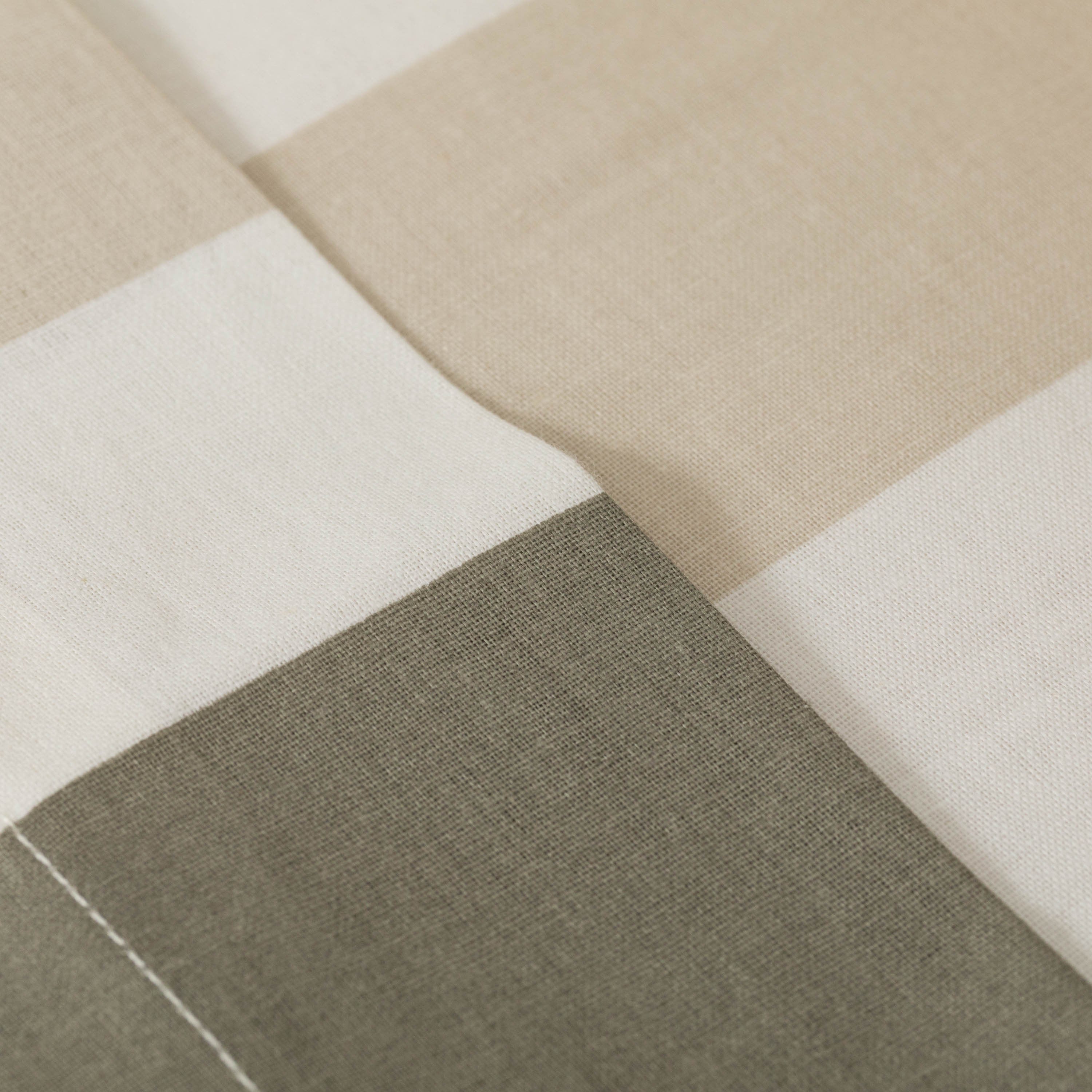 Juego de sábanas algodón Raya Calcuta verde seco