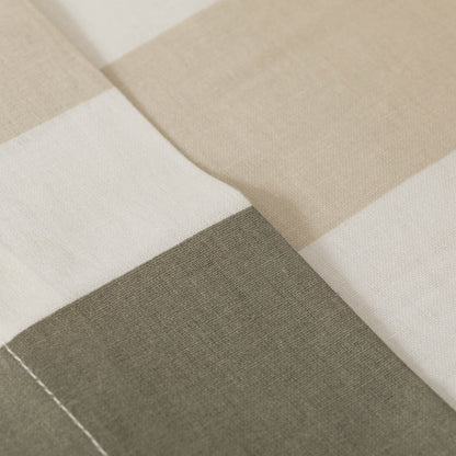 Juego de sábanas algodón Raya Calcuta verde seco