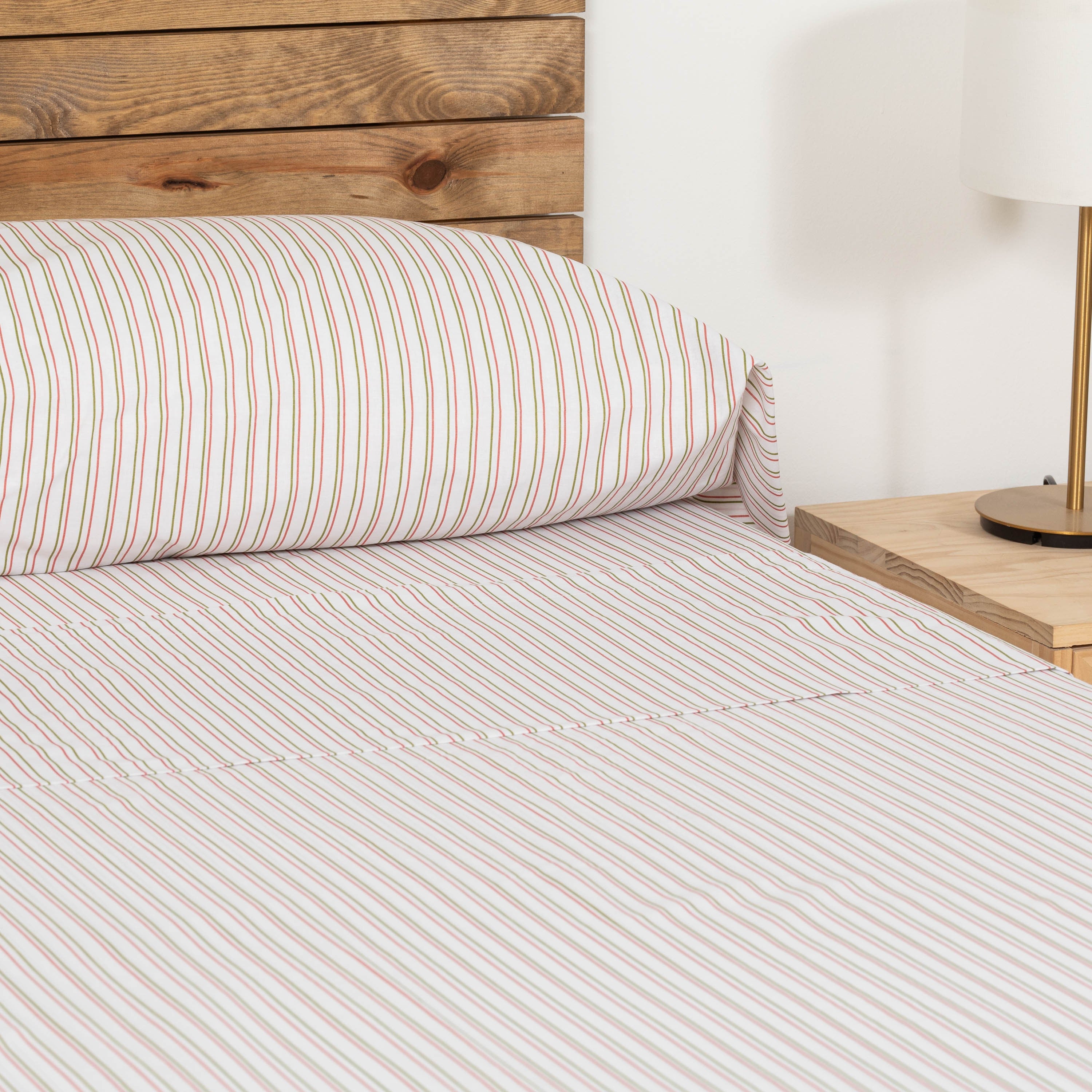 Juego de sábanas algodón Raya Dula