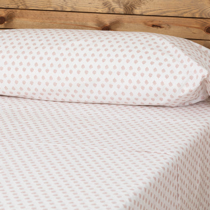 Conjunto de lençóis de algodão malva Indolis