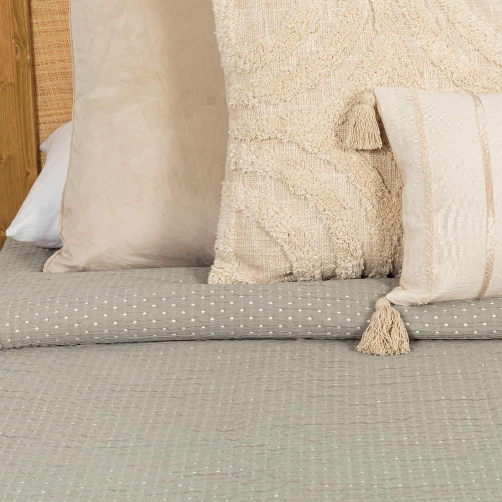 Tecido de malha jacquard para colcha dupla