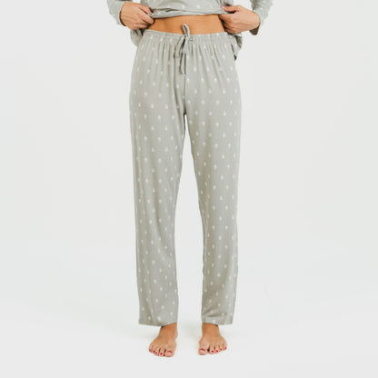 Pijama largo mujer soft Baby verde caceria