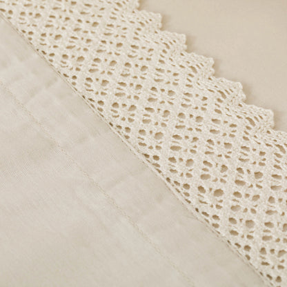 SET DI LENZUOLA ALG CON APPLIQUE SEMPLICE