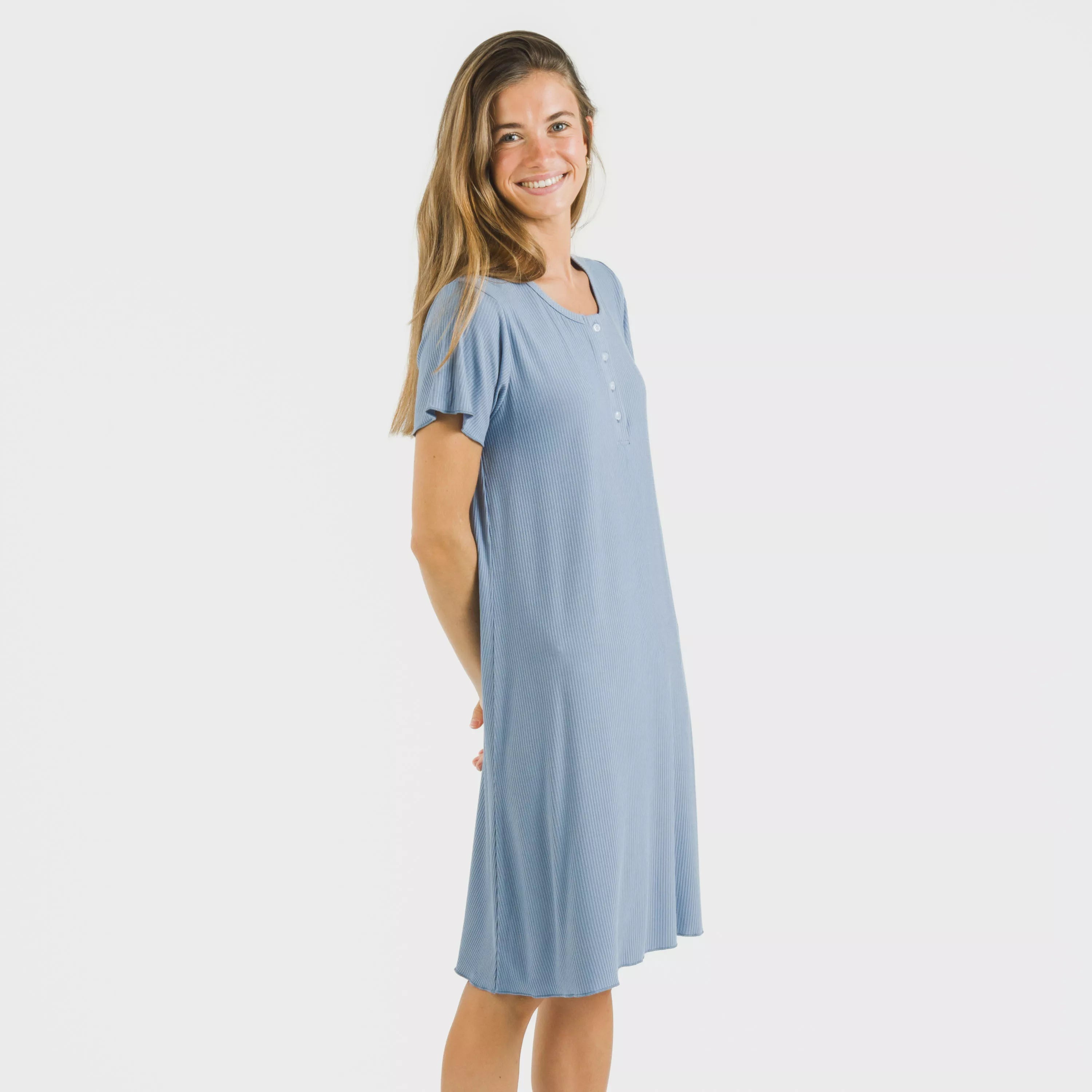 BLUSON A MANICHE CORTE A COSTINE IN VISCOSA TINTA UNITA