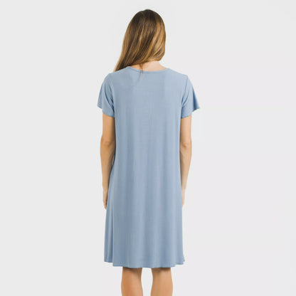 BLUSON A MANICHE CORTE A COSTINE IN VISCOSA TINTA UNITA