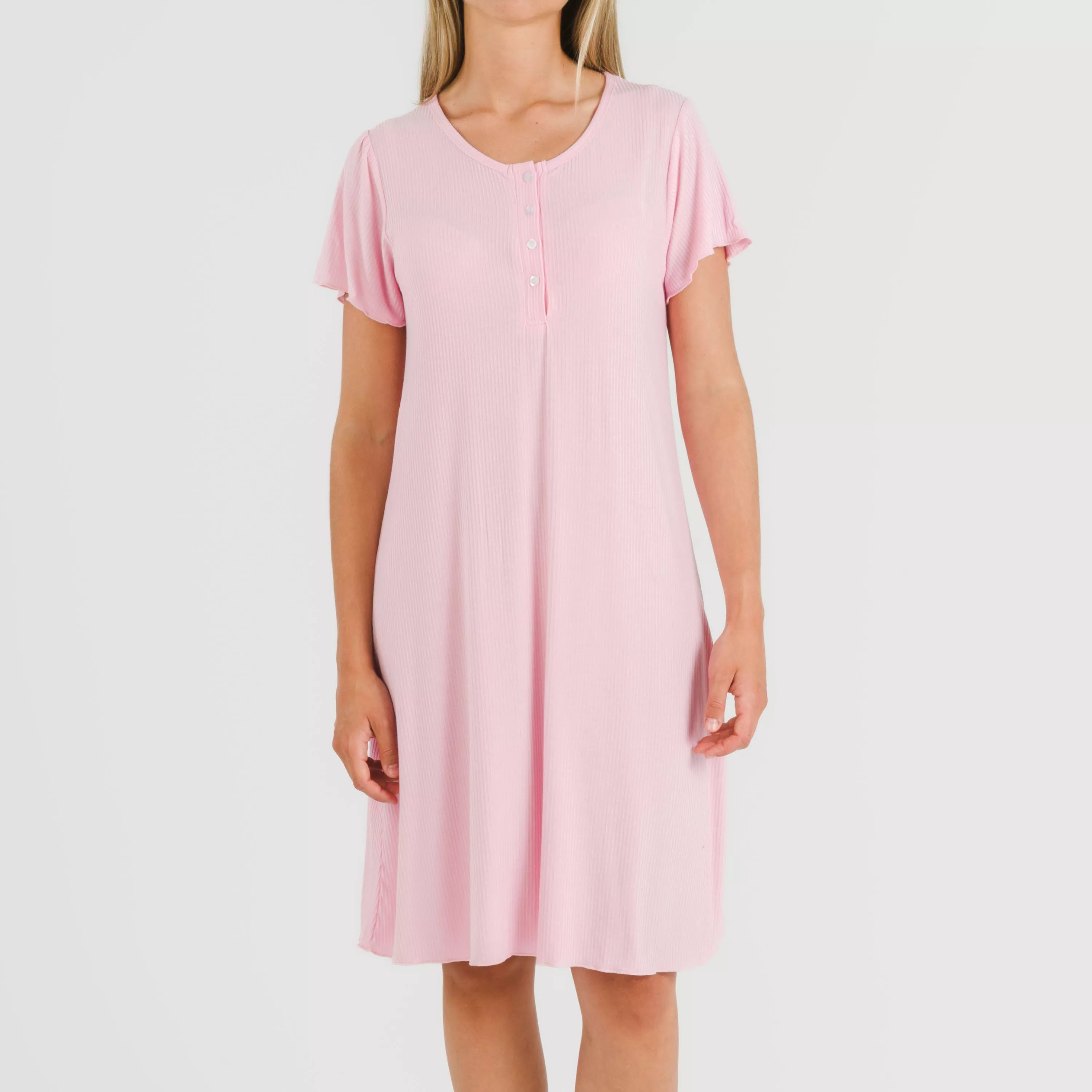 BLUSON A MANICHE CORTE A COSTINE IN VISCOSA TINTA UNITA