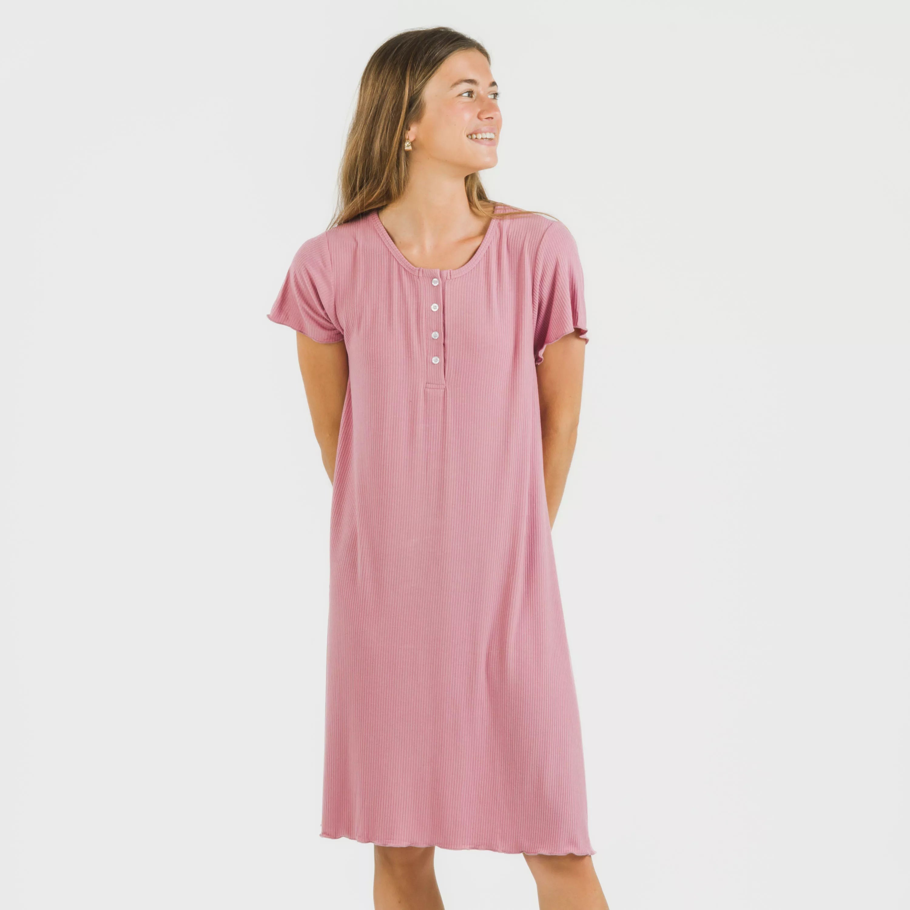 BLUSON A MANICHE CORTE A COSTINE IN VISCOSA TINTA UNITA