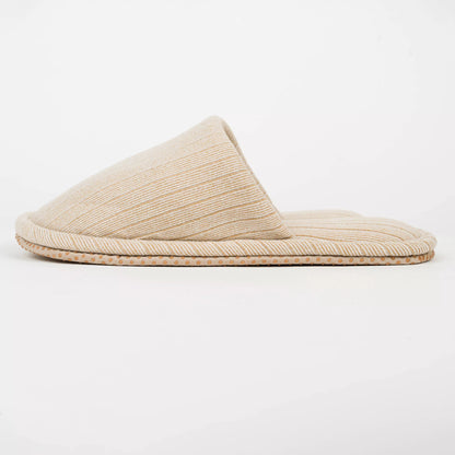 Chinelo Channel com listras largas lisas