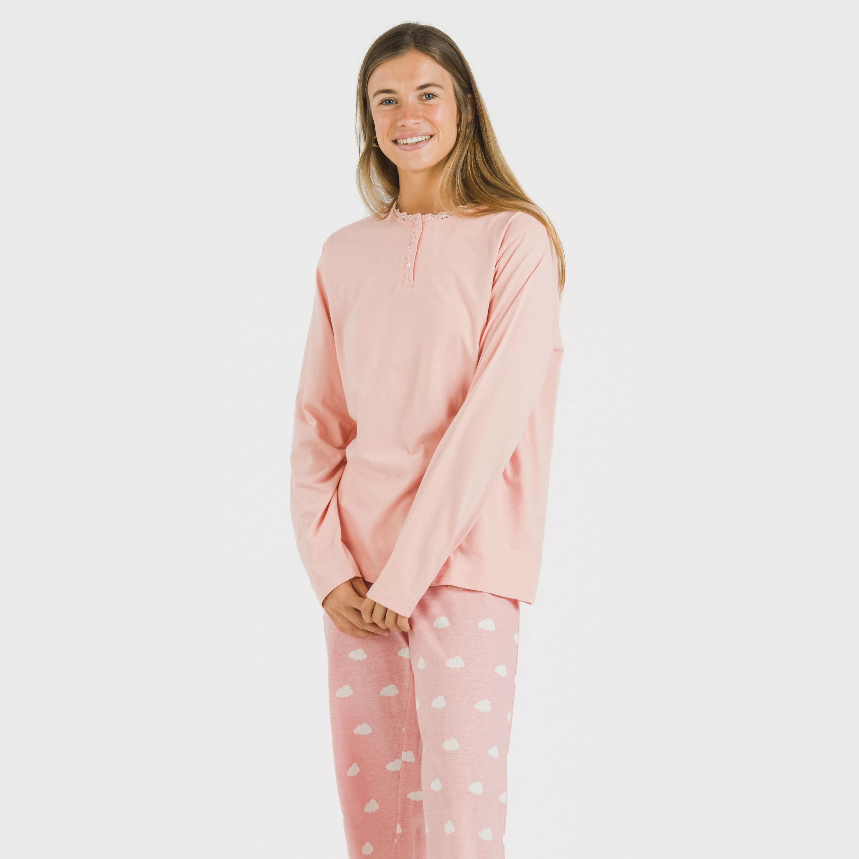 PIJAMA LLARG ALGA DONA NUBECITA
