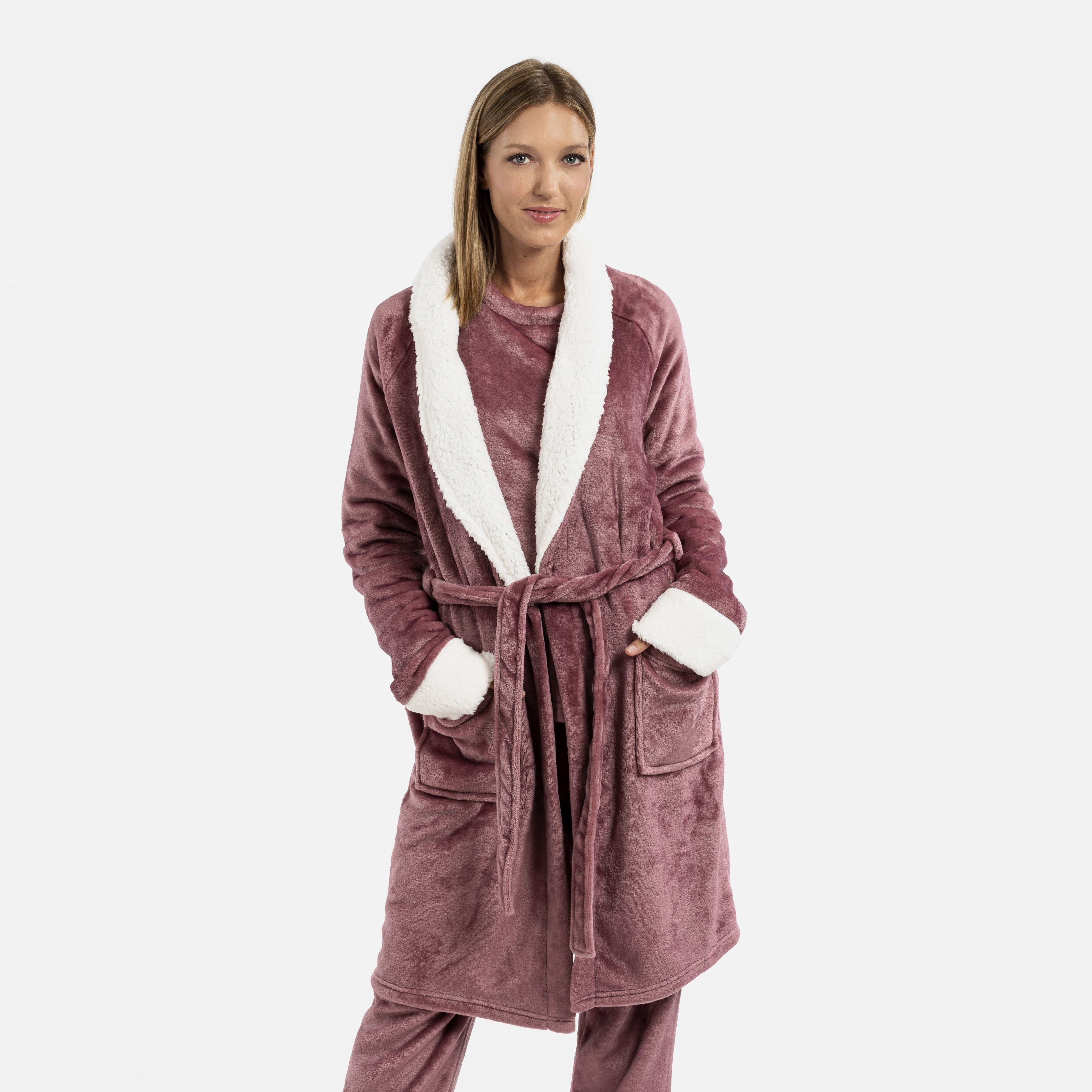 Bata terciopelo Sherpa – Tramas+