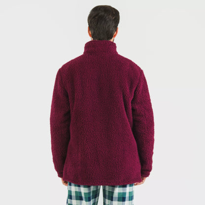 Sudadera sherpa hombre lisa