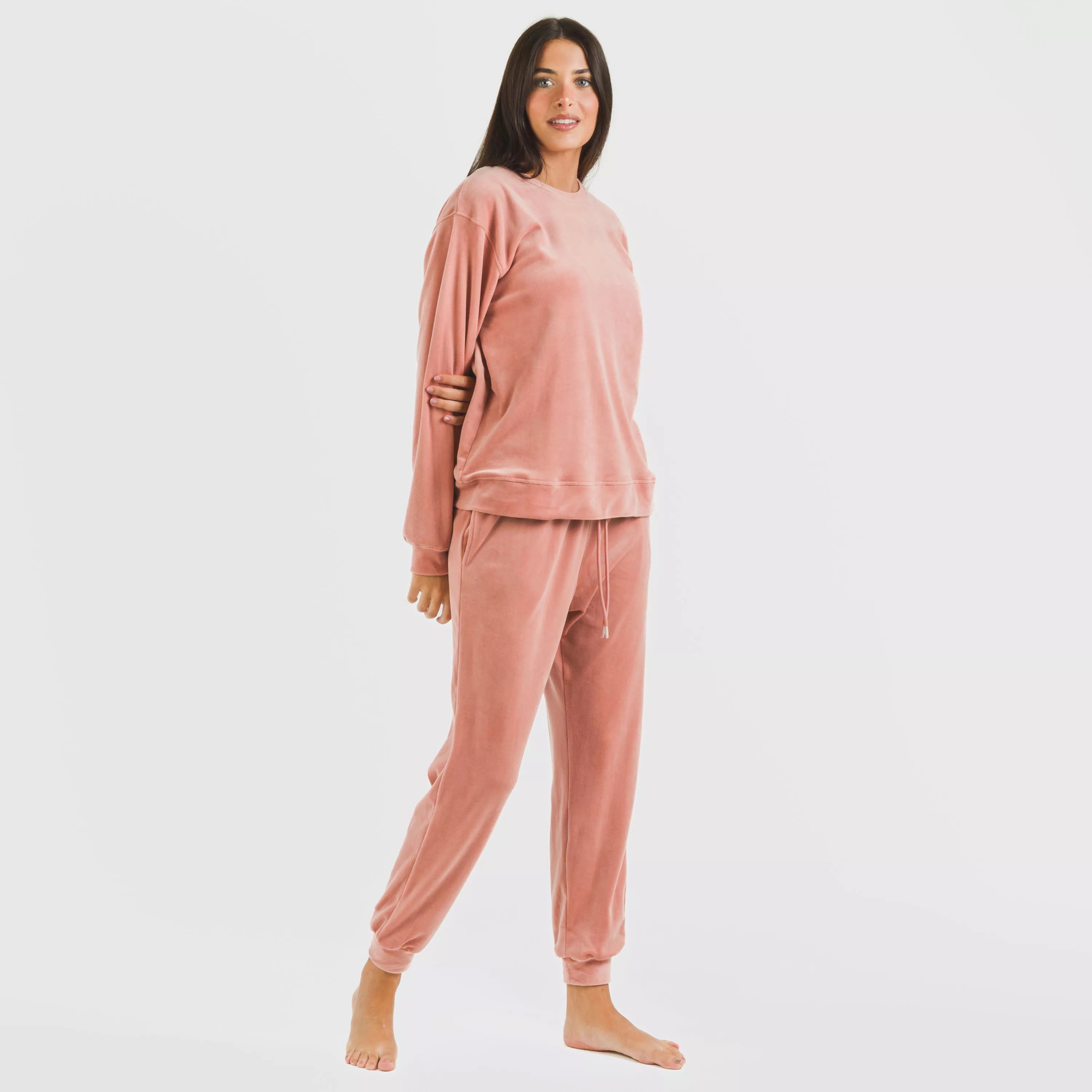 Pijama largo Velvet liso
