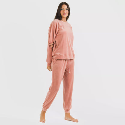 Pijama largo Velvet liso